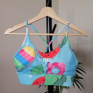 New TWL THE WOD LIFE Crossfit Sports Bra M Summer Splash Popsicle Pool NWT Hyrox